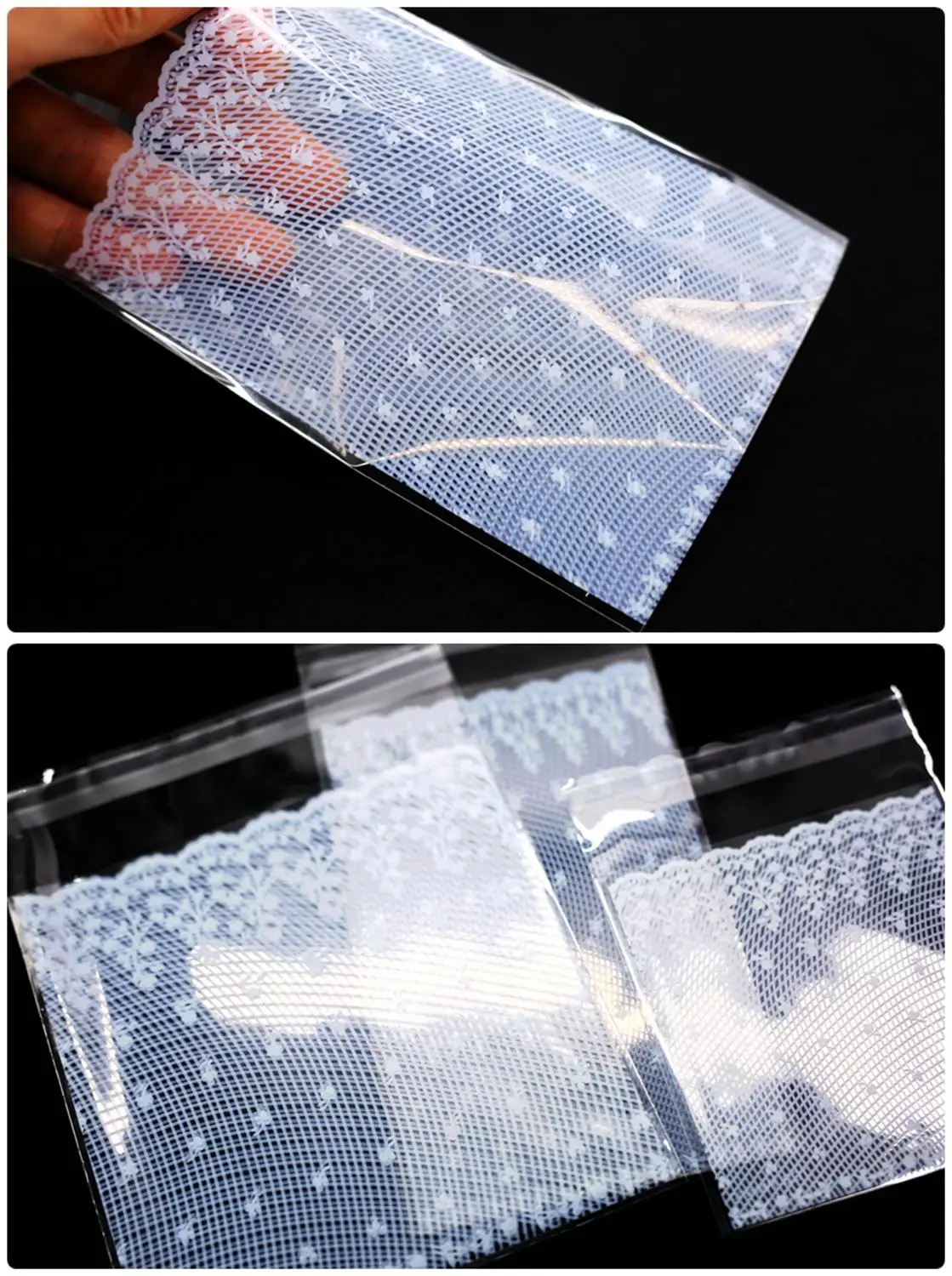 Белое кружево самоклеящееся печать хлеб пластиковый подарок конфеты печенье DIY