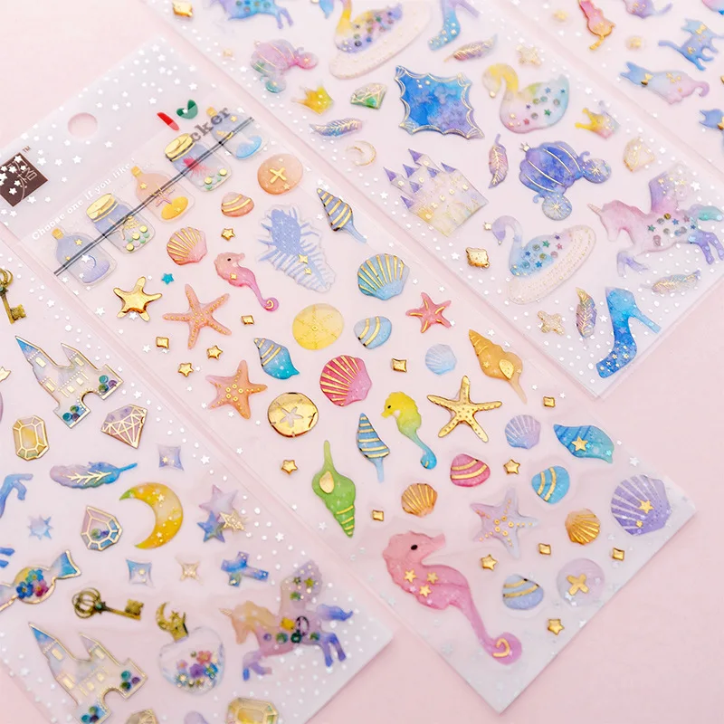 

1Sheet Cartoon Stationery Stickers Cute Decorative Stickers Set Scrapbooking Diary Planner DIY Notebook Phone