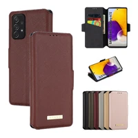 leather protect phone case for galaxy s22 a73 a53 a33 a23 a31 f52 f62 a72 a52 a42 a12 a32 s21 ultra s20fe etui flip wallet cover