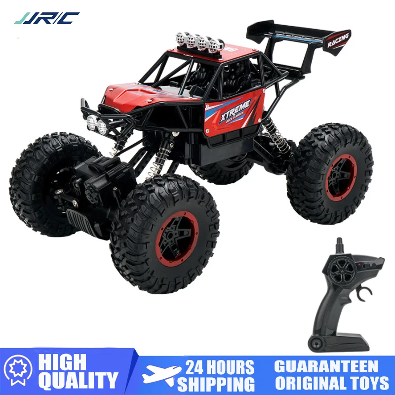 JJRC Q112 1/14 Rc Car 4Wd 2.4G Radio Controlled Car Alloy High-Speed Electric Climbing Car Off-Road Vehicle with Light Toy Boys