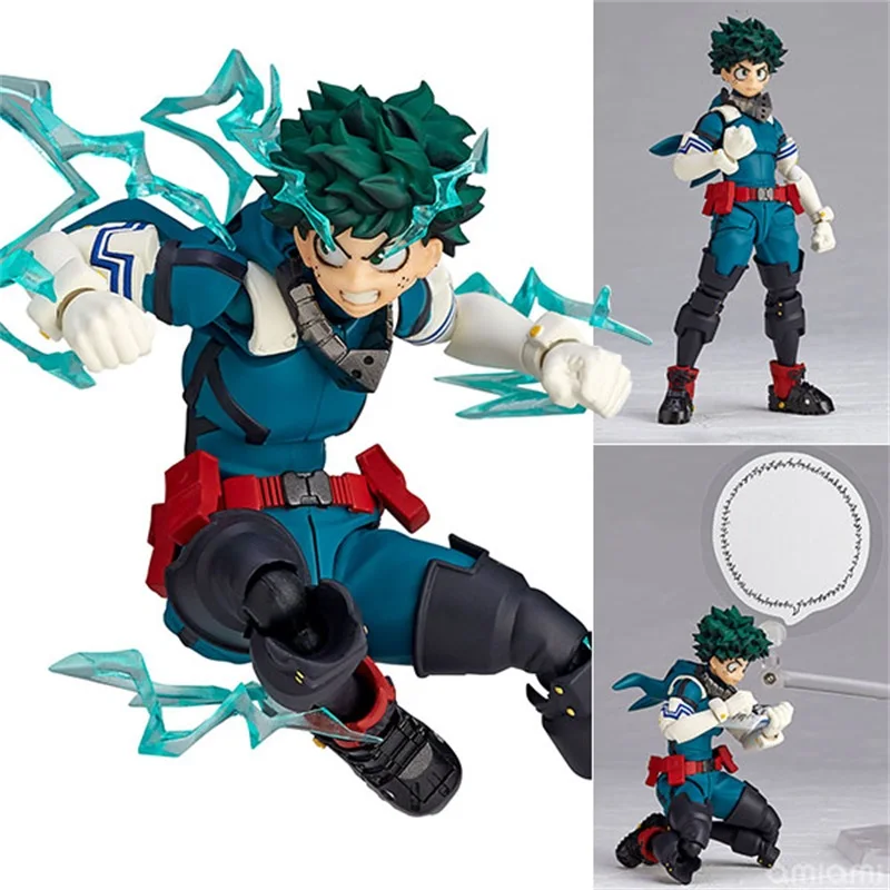 

Original KAIYODO Amazing Yamaguchi Revoltech My Hero Academia Midoriya Izuku Movable PVC Action Figure Model Doll Toys