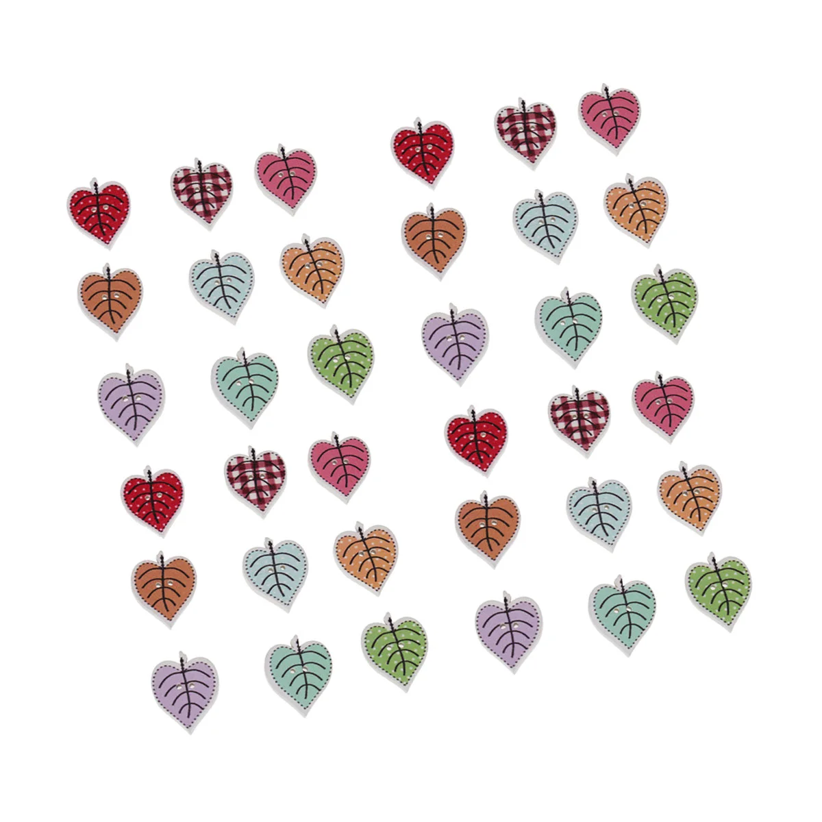 

Buttons Wooden Button Sewing Leaves Diy Wood Cartoon Shaped Craftcrafts Animal Scrapbooking Vintage Decorative Clothes Holes