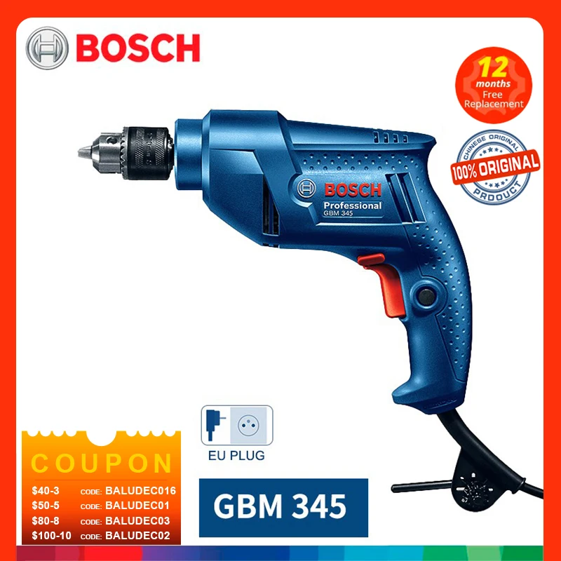 BOSCH Electric Drill GBM 350 RE Electric Screwdriver Hand Electric Drill Pistol Drill Electric Drill