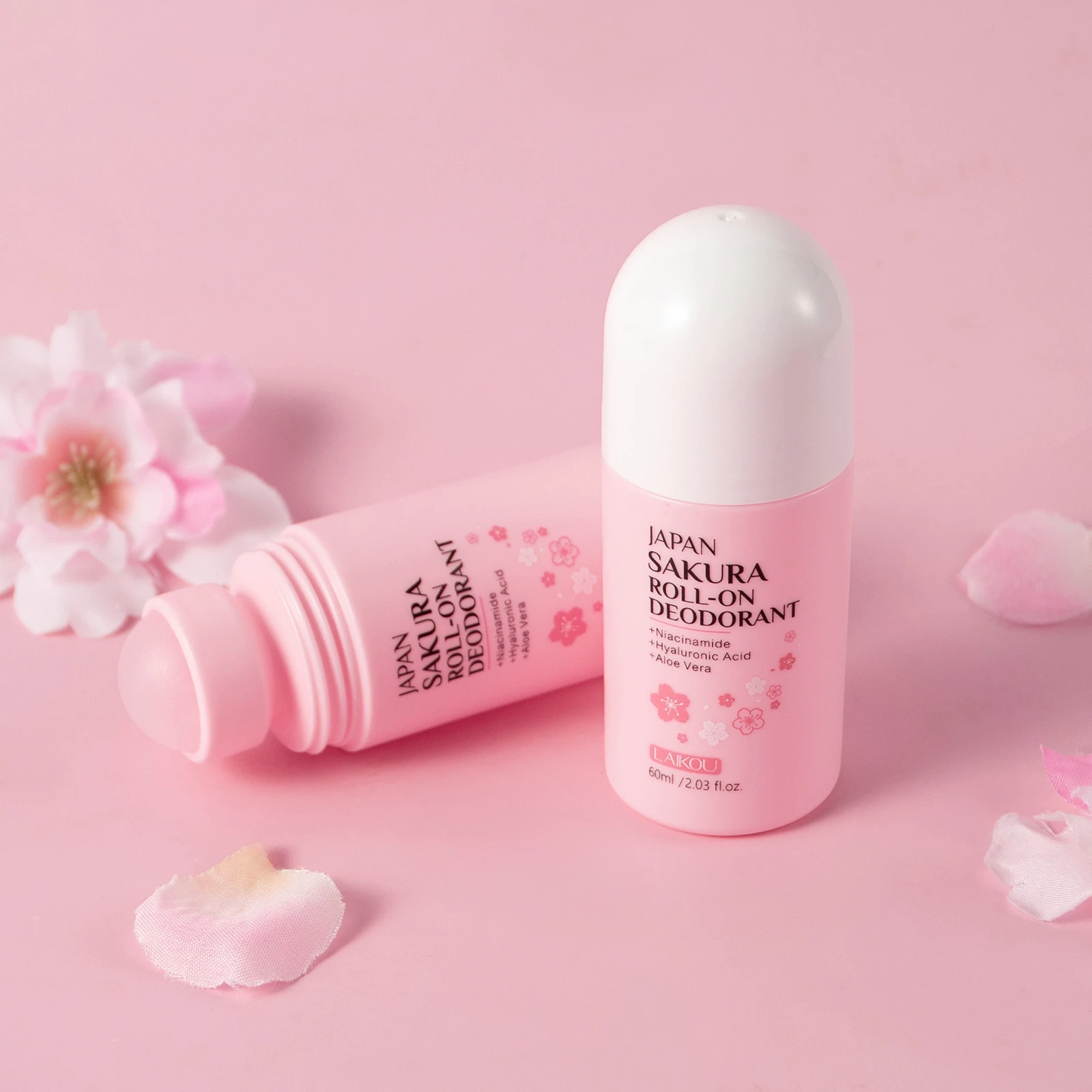 Фото Дезодорант-стик LAIKOU Sakura, длительного действия, для женщин, с ароматом свежих цветов, 60 мл, японская сакура. №2