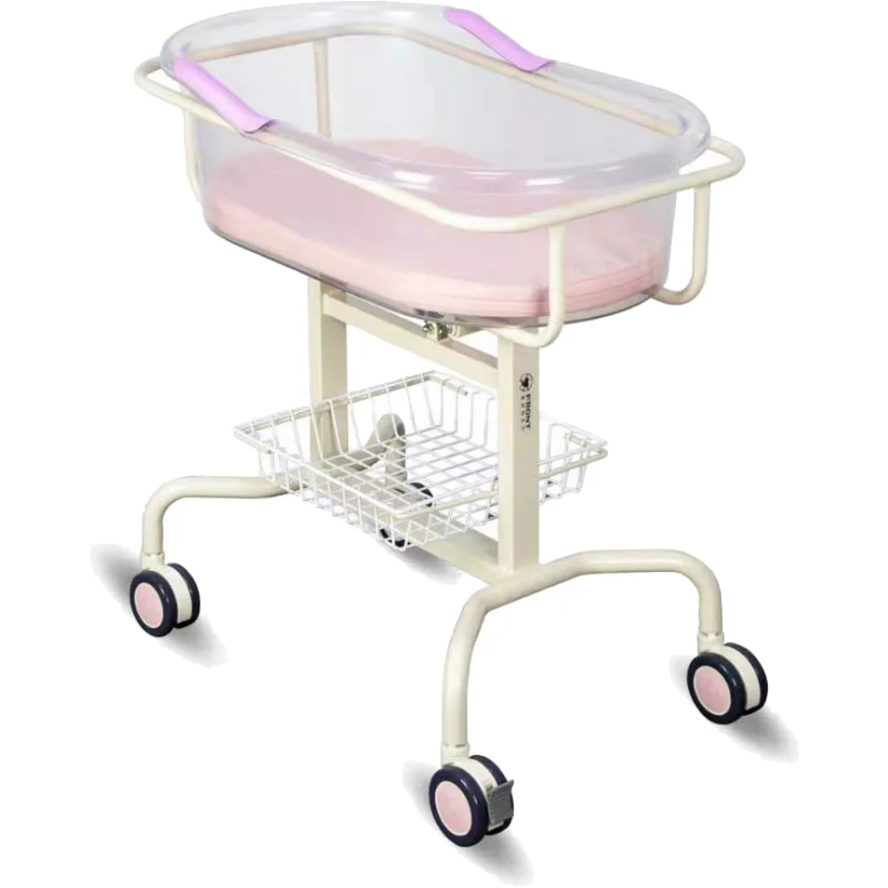 

Medical Baby Crib Obstetric Newborn Anti-Overflow Milk White Mobile Lifting Confinement Center Stroller