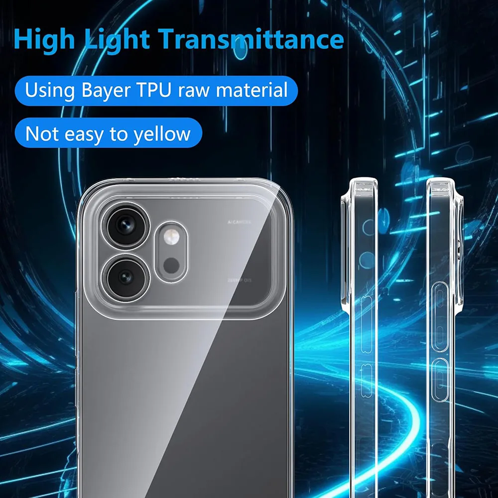 Фото ПРОЗРАЧНЫЙ МЯГКИЙ ЧЕХОЛ ДЛЯ HONOR 600 400 200 90 70 50 LITE PRO 5G, СИЛИКОНОВЫЙ, УЛЬТРАТУНДРАТЫЙ, УДАРОСТУЙНЫЙ, ПРОЗРАЧНЫЙ ЧЕХОЛ ИЗ ТПУ, ЗАЩИТНАЯ НАКЛАДКА НА ЗАДНЮЮ ПАНЕЛЬ №3