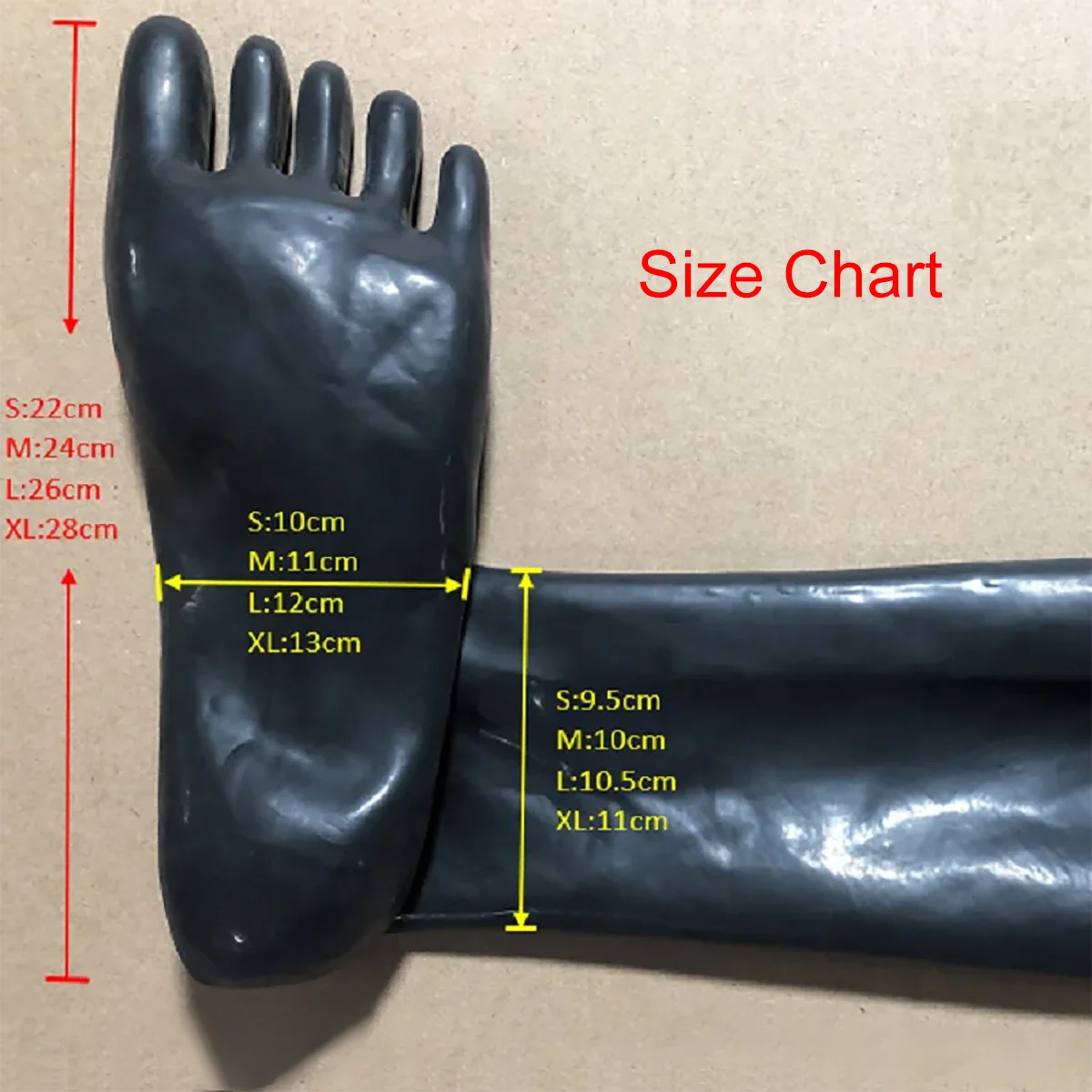 Латексные носки с 5 пальцами короткие резиновые чулки под колено средние для