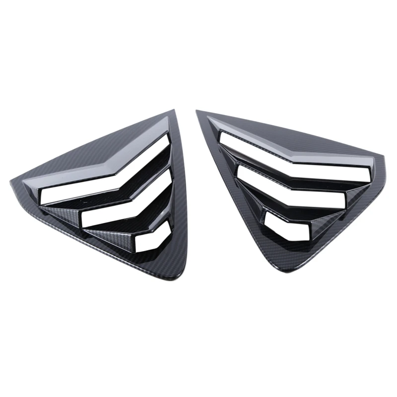 

1Pair Car Rear Side Vent Quarter Window Louver Shutter Cover Parts Accessories For Honda Accord 2023 Carbon Fiber Look