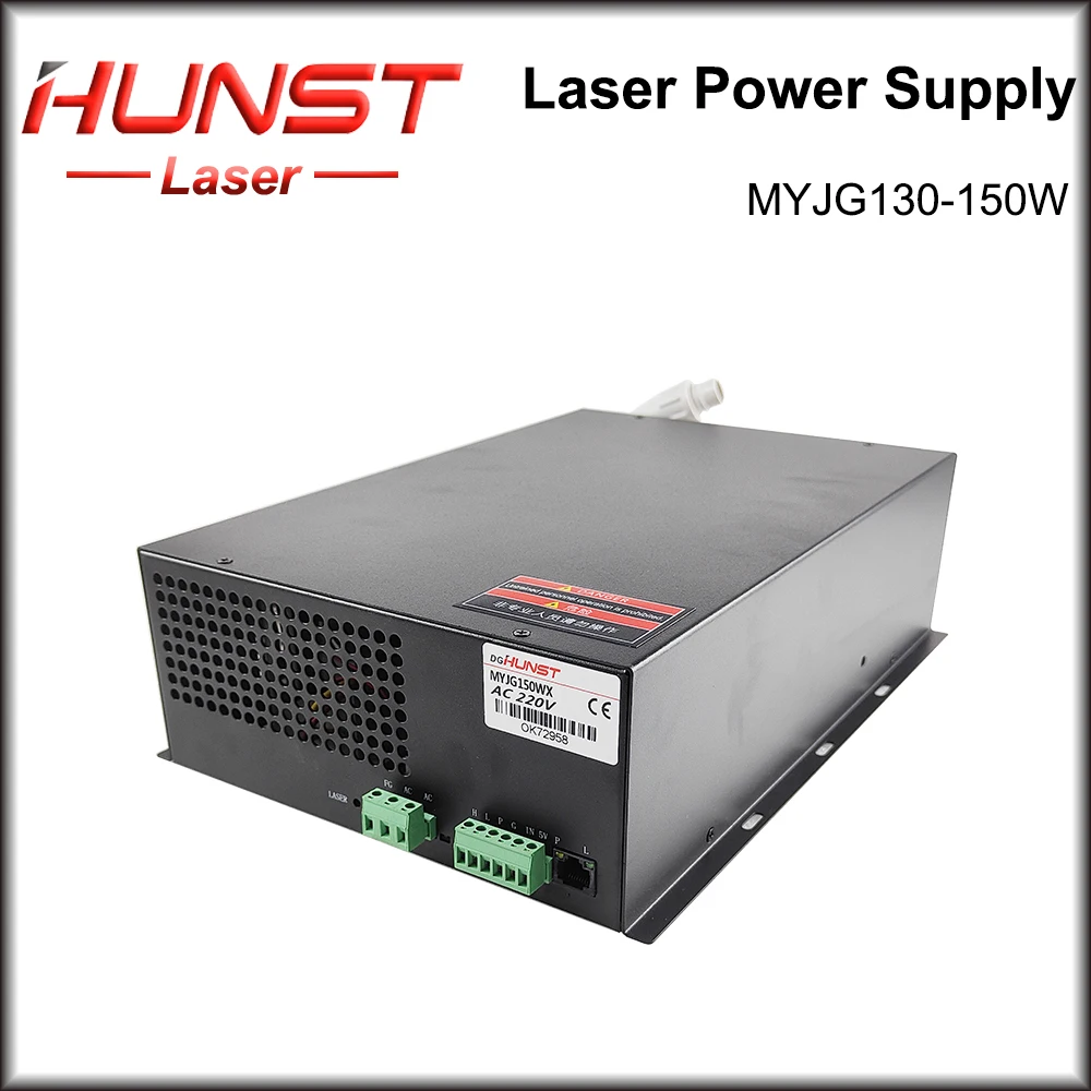 Hunst MYJG 130-150 Вт CO2 лазерный источник питания 130 ~ 150 генератор для Co2 гравировального