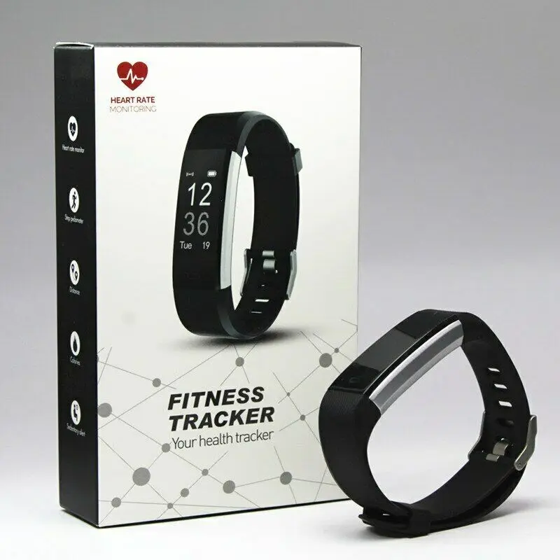 

Fitness Tracker Smart Watch Pedometer Heart Rate Monitor Running Cycle Sport UK