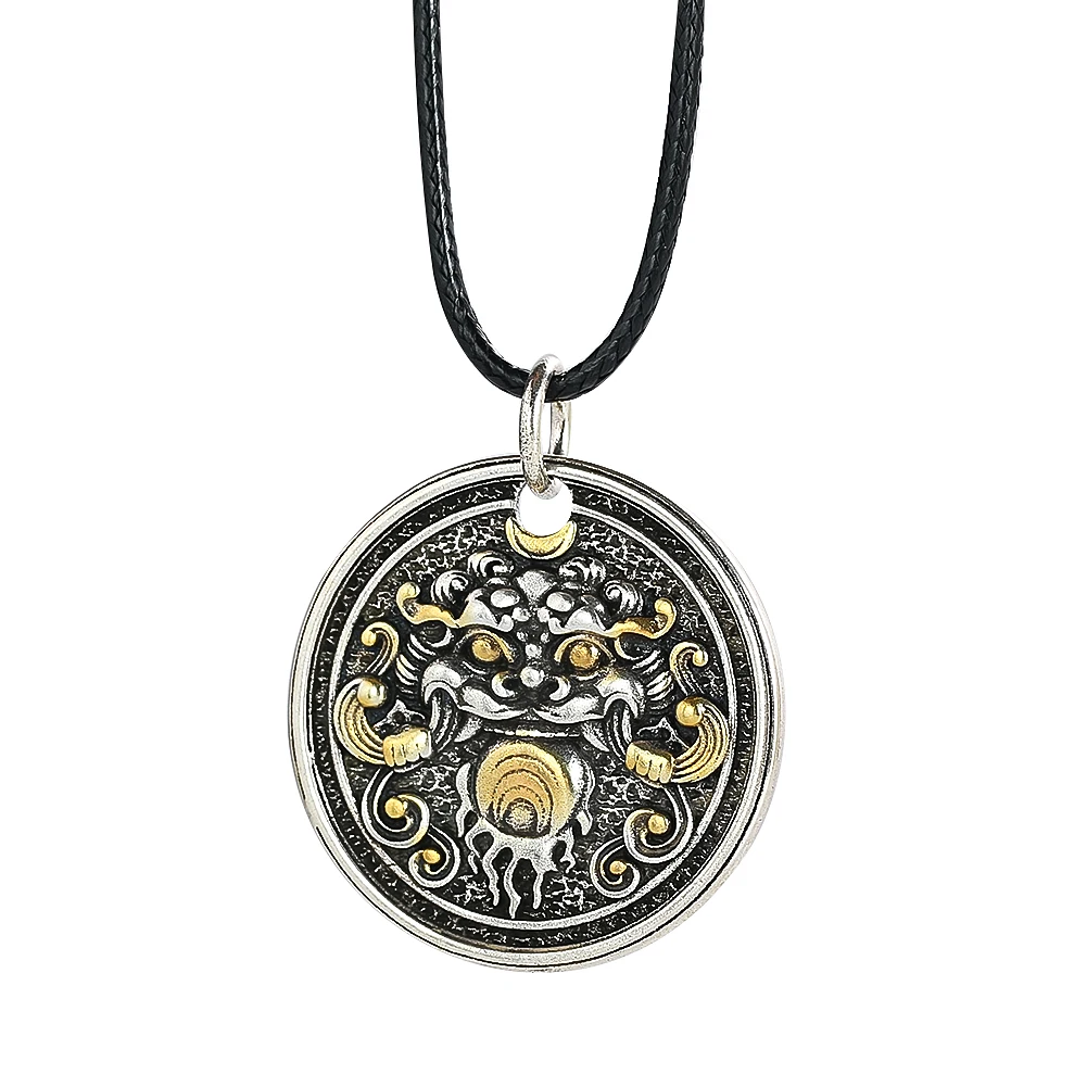 Рельефный Тибетский буддистский тотем талисман амулет медный металлический