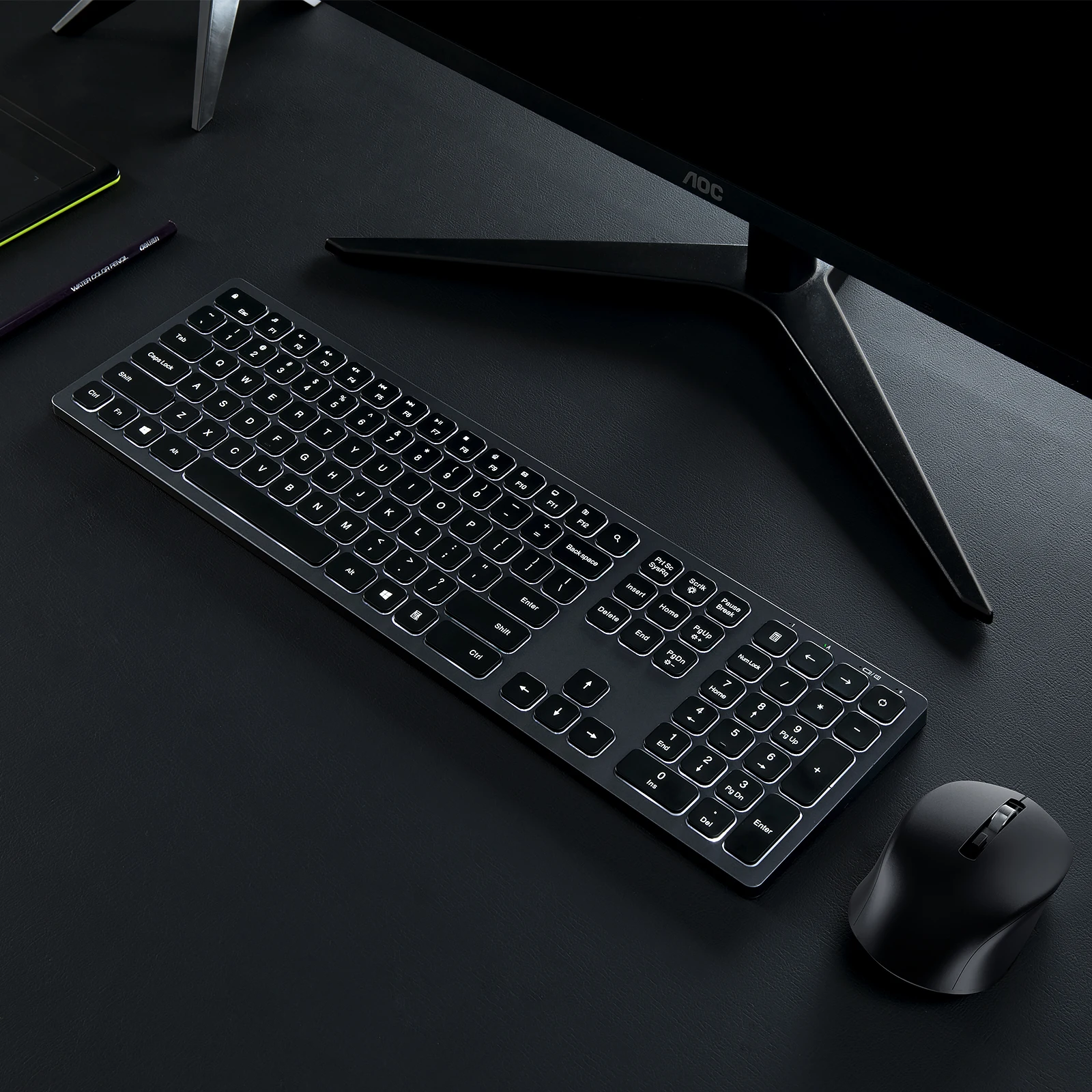 

Seenda Rechargeable Keyboard and Mouse Combo with Illuminated for Windows Computer Laptop Backlit Wireless