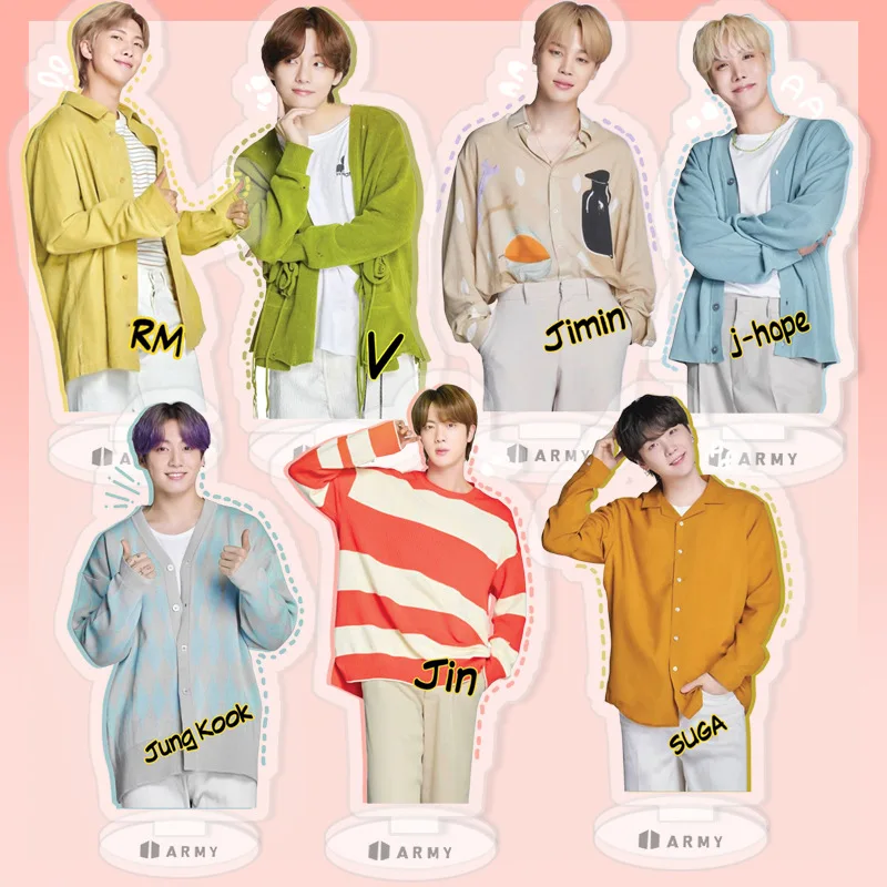 

Kpop Bangtan Boys Acrylic Stand JK JIN SUGA Accessories JIMIN V RM Ornament JHOPE Standing Fans Collcet Friends Gift