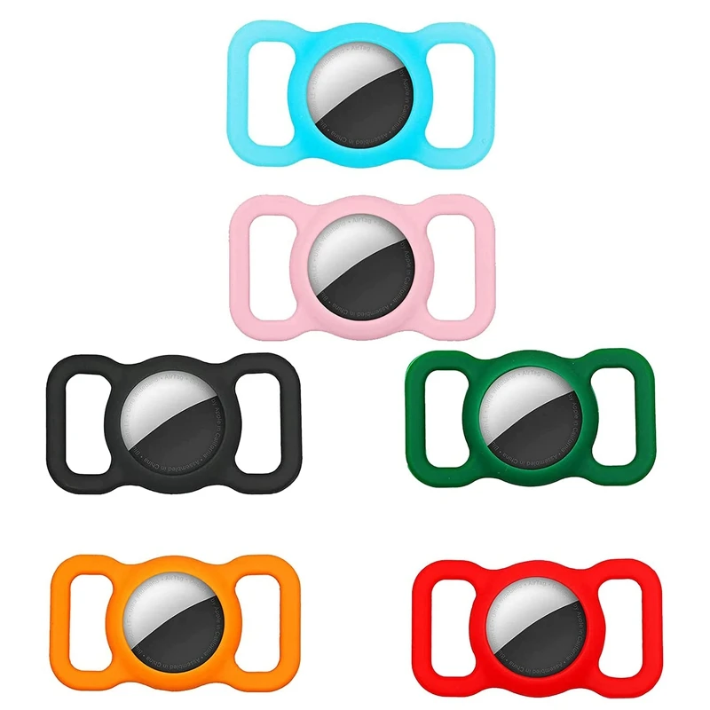 

Top 2Pcs Silicone Protective Case For Airtag Dog Cat Anti-Lost Locator Holder Adjustable GPS Finder For Pets Elderly