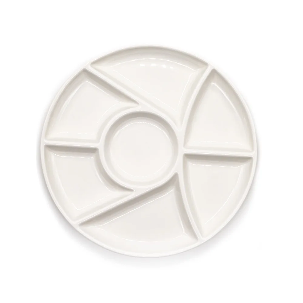 Artsecret 7-луночная фарфоровая керамическая палитра красок для смешивания цветов