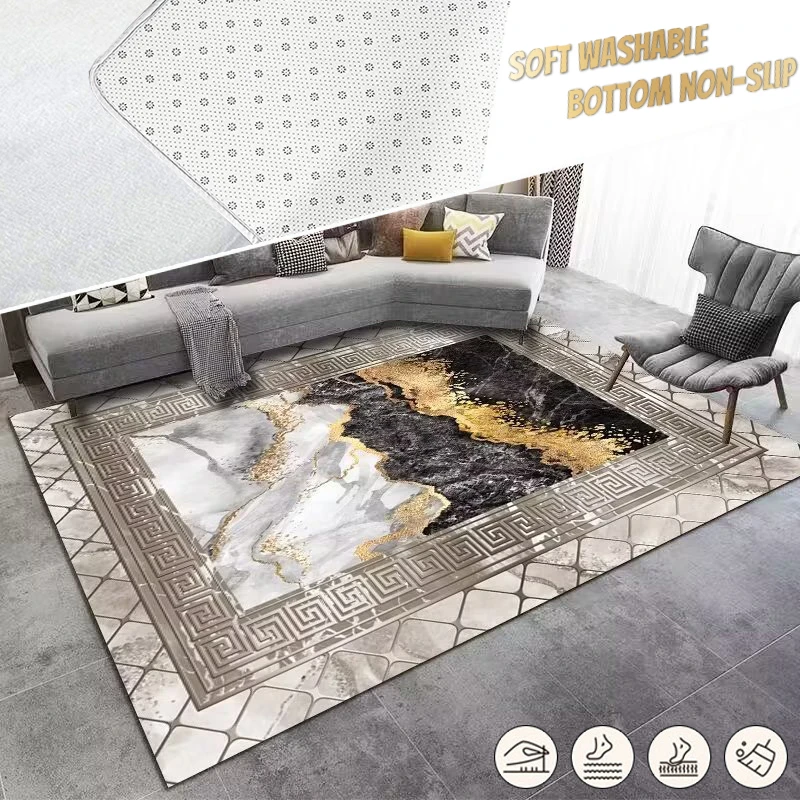 

Luxury Modern Carpets Living Room Washable Sofa Coffee Table Floor Mats Nordic Home Decoration Bedroom Large Area Rugs 140x200cm