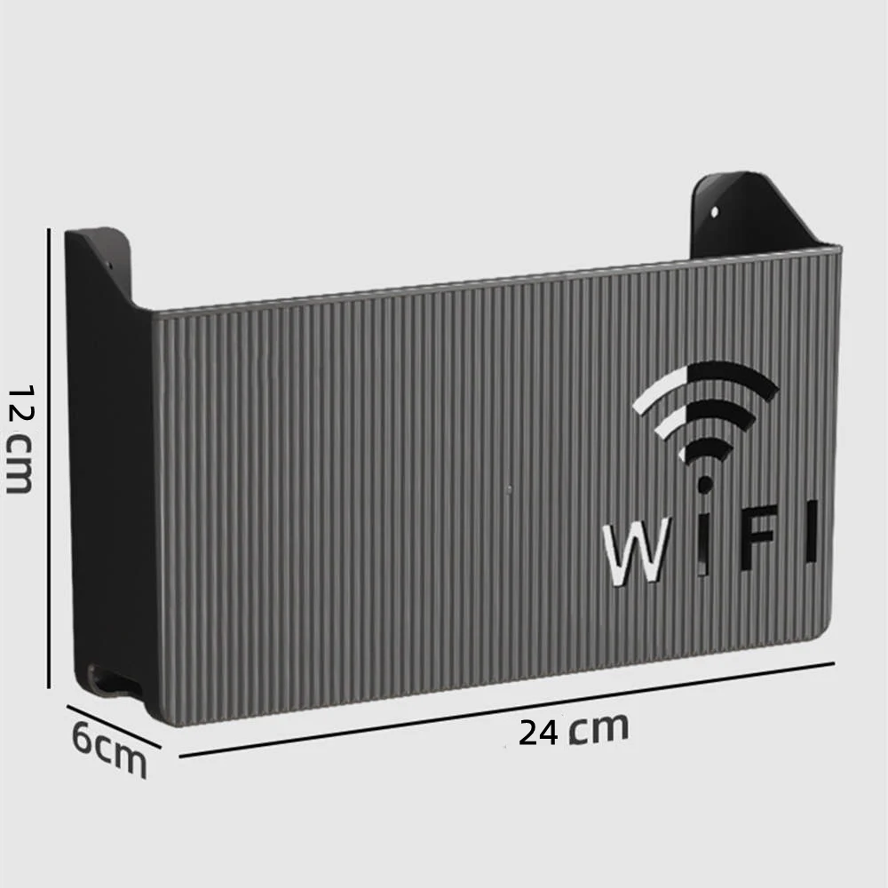 

Wifi Router Storage Box Shelf Wall-mounted Perforated Living Room Wall Set-top Box