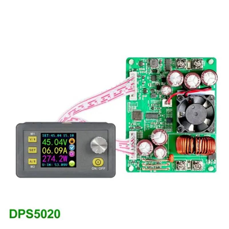 Фото DT17 DPS5020 50В 20А DC-DC понижающий регулируемый модуль питания с высокой эффективностью. №4