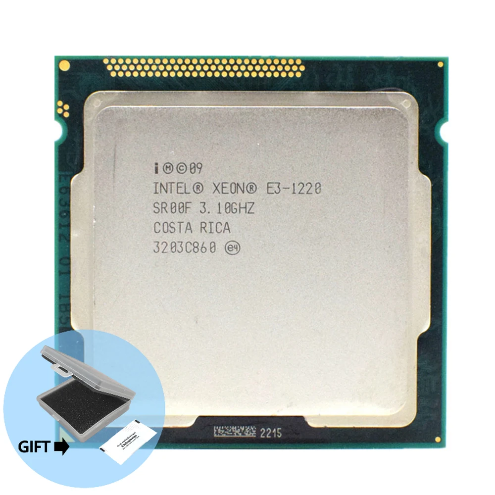 

Intel Xeon E3-1220 E3 1220 3.1 GHz Quad-Core Quad-Thread CPU Processor 8M 80W LGA 1155