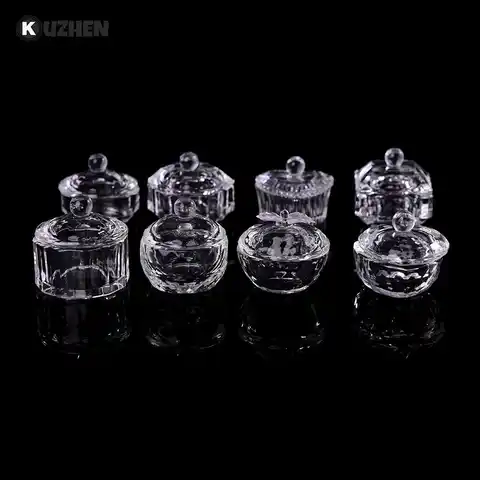 Glass material for nail design, liquid container, crystal cup, tinting bowl, nail design equipment, 3.3 ...