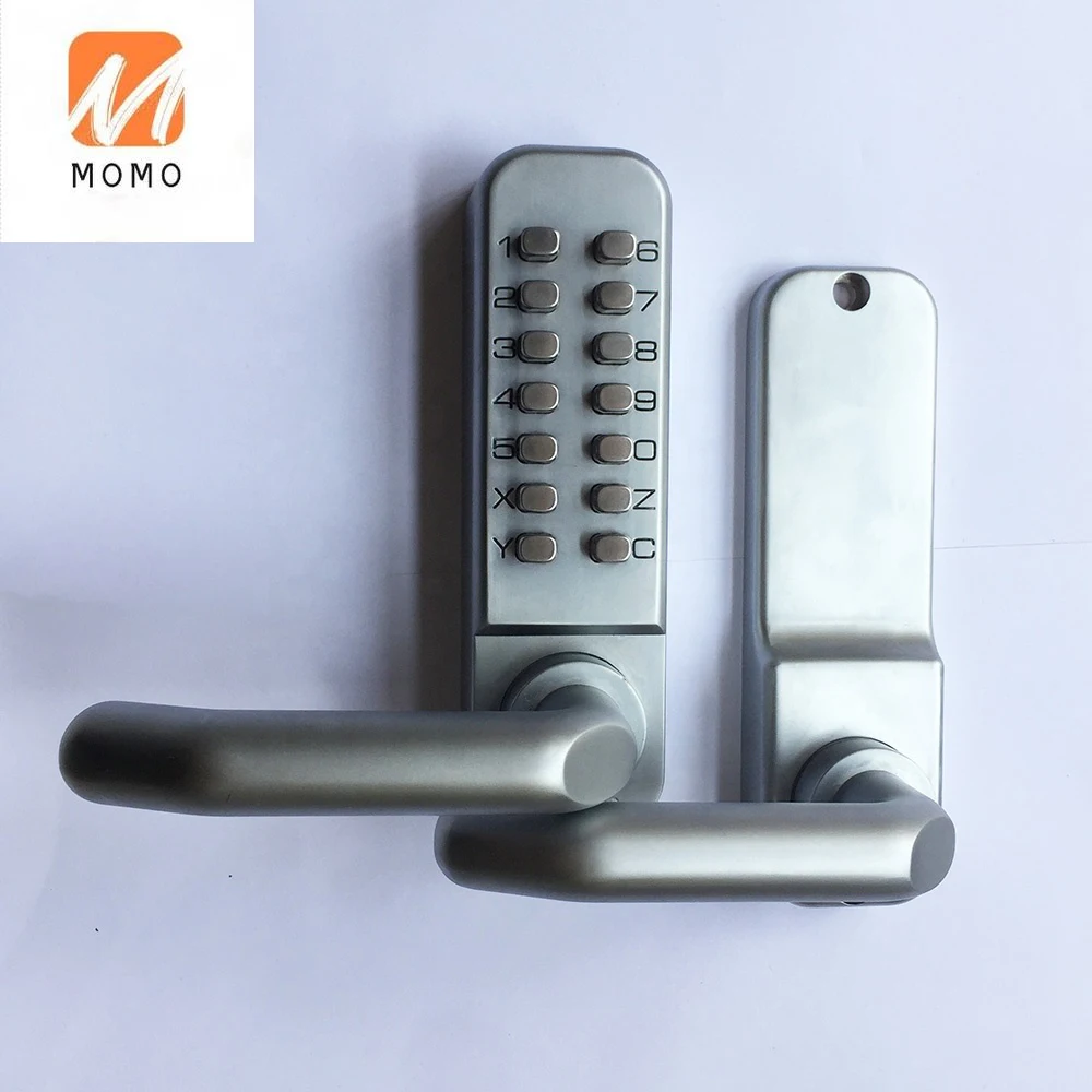 Водонепроницаемый БЕСКЛЮЧЕВОЙ замок со стеклянной клавиатурой механическая