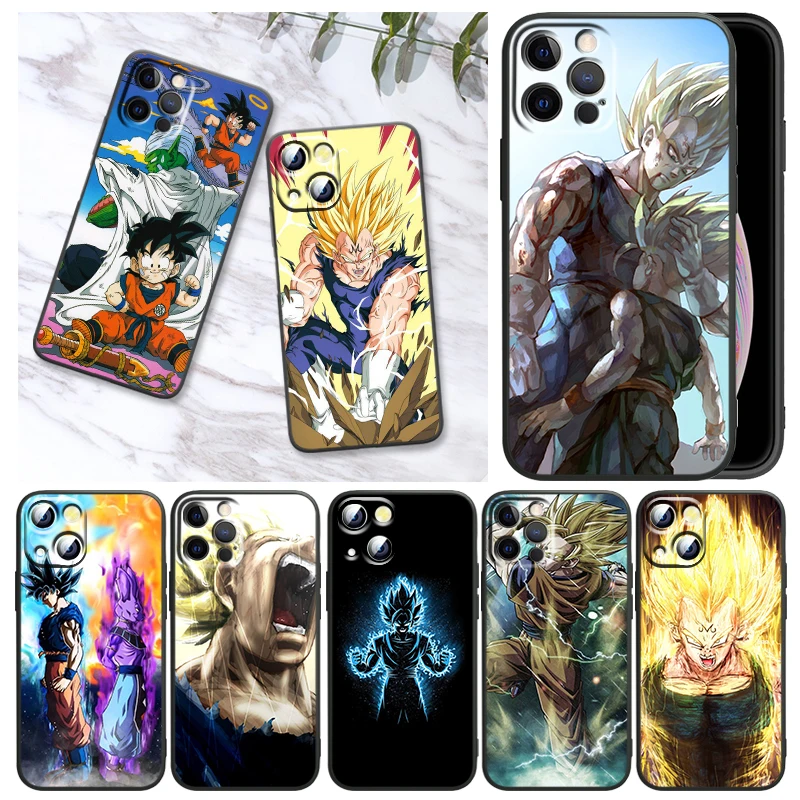 

Goku dragon ball animation For Apple iPhone 13 12 Pro Max Mini 11 Pro XS Max X XR 8 7 6 Plus SE2020 Black Phone Case Funda Capa