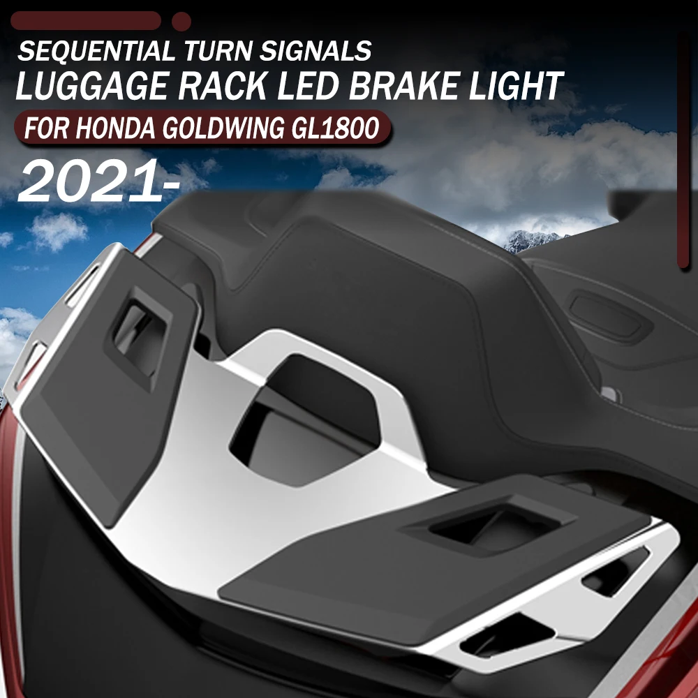 

DCT GL1800BD 1800DA New 2021 Motorcycle Parts Rear Trunk Luggage Rack LED Brake Light For Honda Goldwing Tour GL1800B Automatic