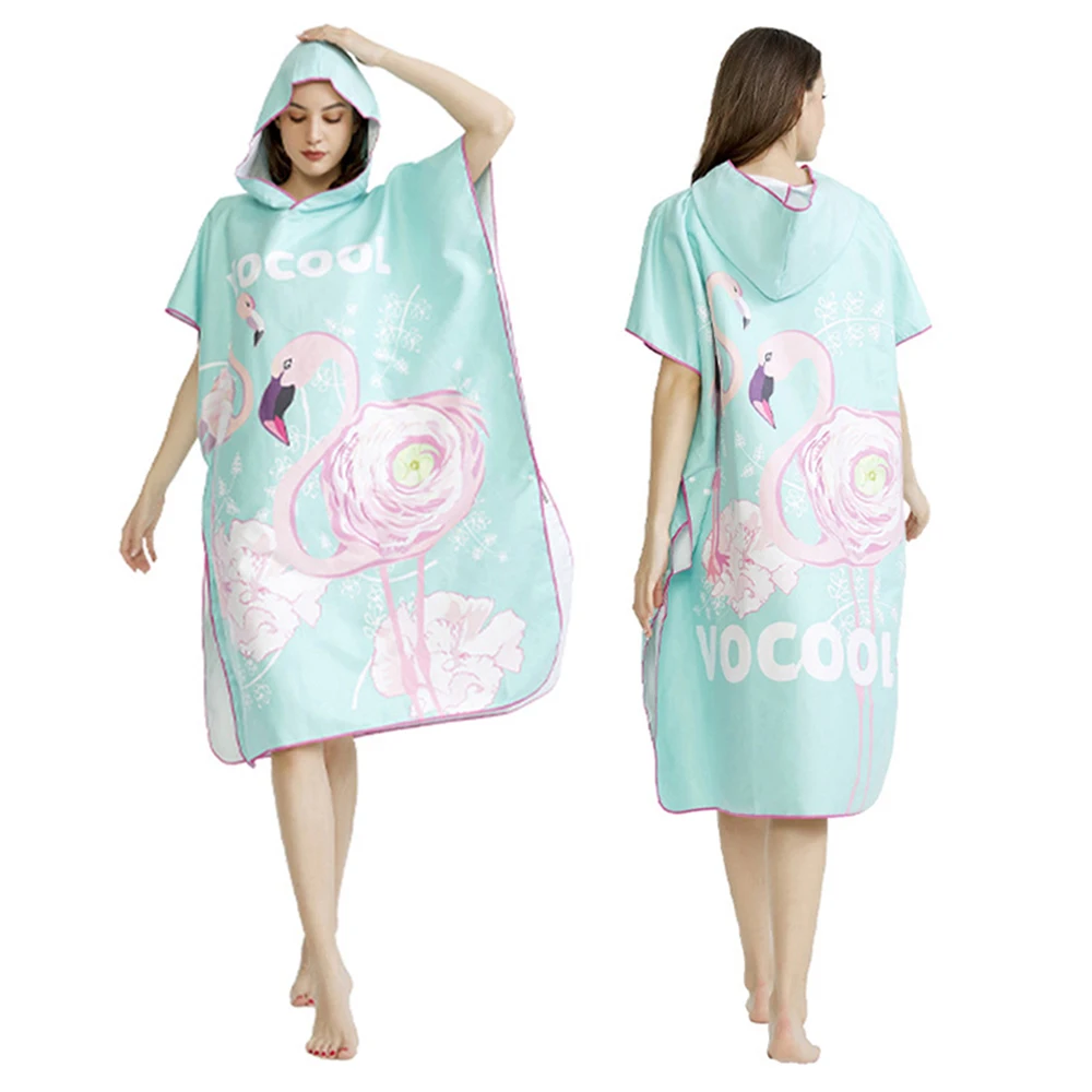 

Large Beach Towel Wetsuit Changing Robe Swimming Robe Hooded Bath Towels Surf Quick Bathrobe Microfiber Men Women