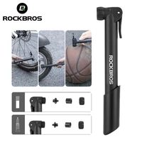 rockbros bike pump 80psi schrader presta valve bicyle pump mtb road mini portable air inflator nylon cycling pump accessories
