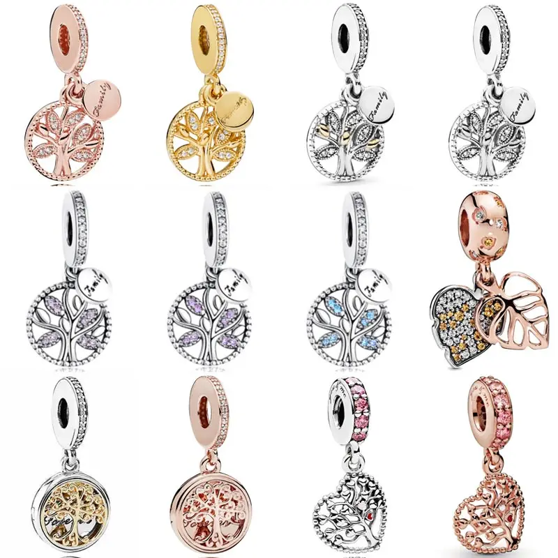 

Pandora Openwork Family Heritage Tree Of Life Come Fly Pendant Beads 925 Sterling Silver Charms Fit Bracelet DIY Jewelry