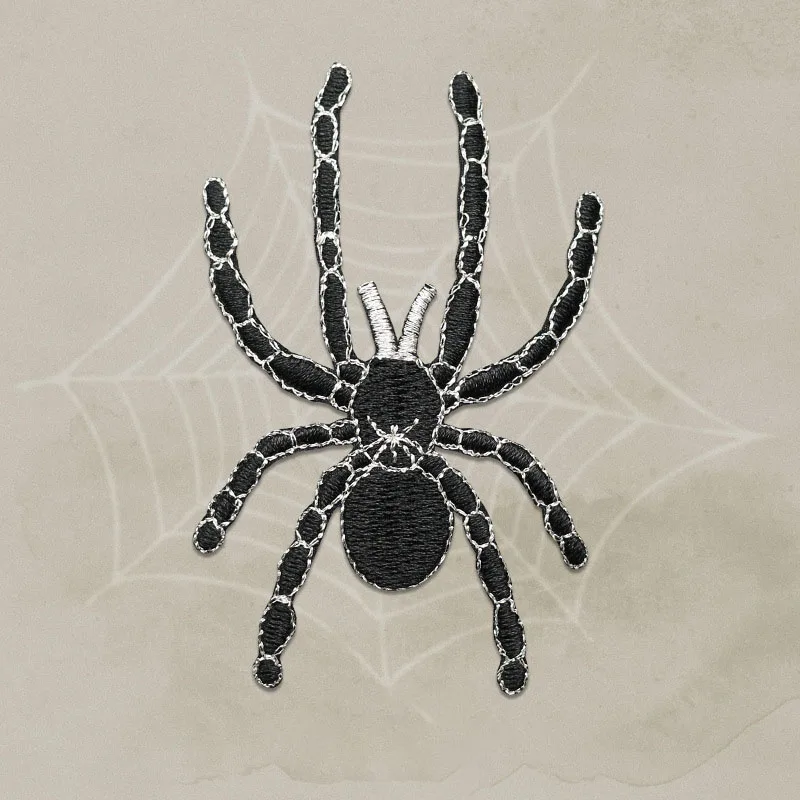 Вышитый паук на нашивке для детской одежды украшение сумки своими руками нашивка