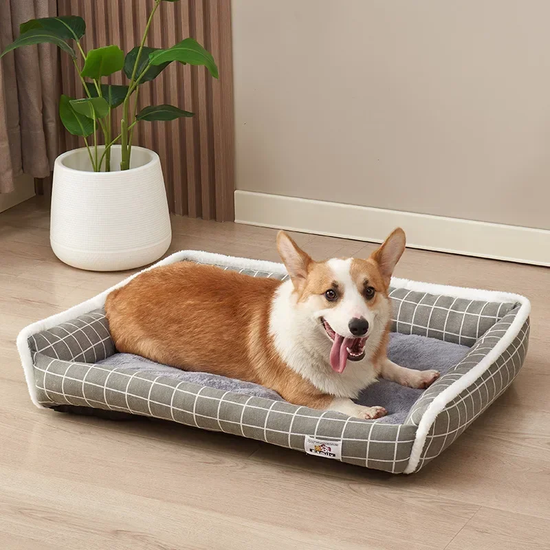 

2023 new autumn and winter dog house cat house warm thick pet mat small and medium-sized pet supplies