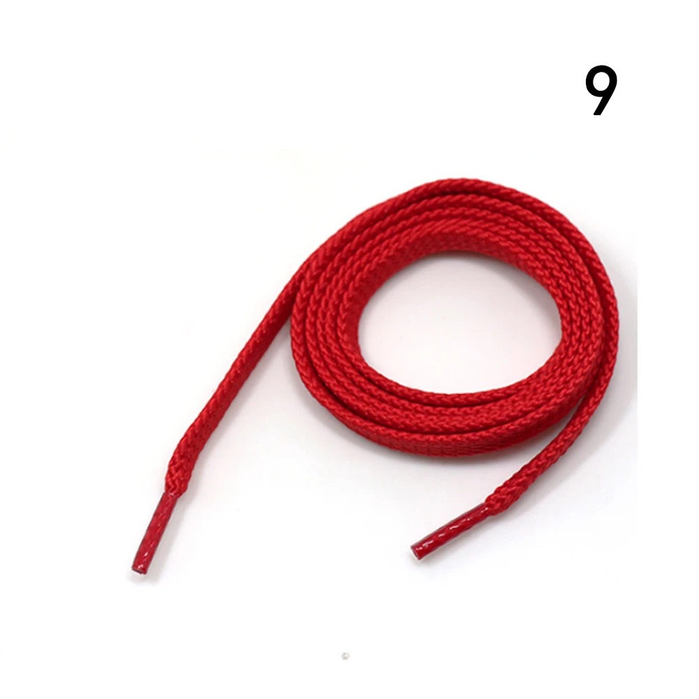 1 Pair Shoelace Fashion Polyester Sneaker Shoe Lace Solid Color  Shoestrings Double Layer Hollow Flat Shoelaces 120CM Length