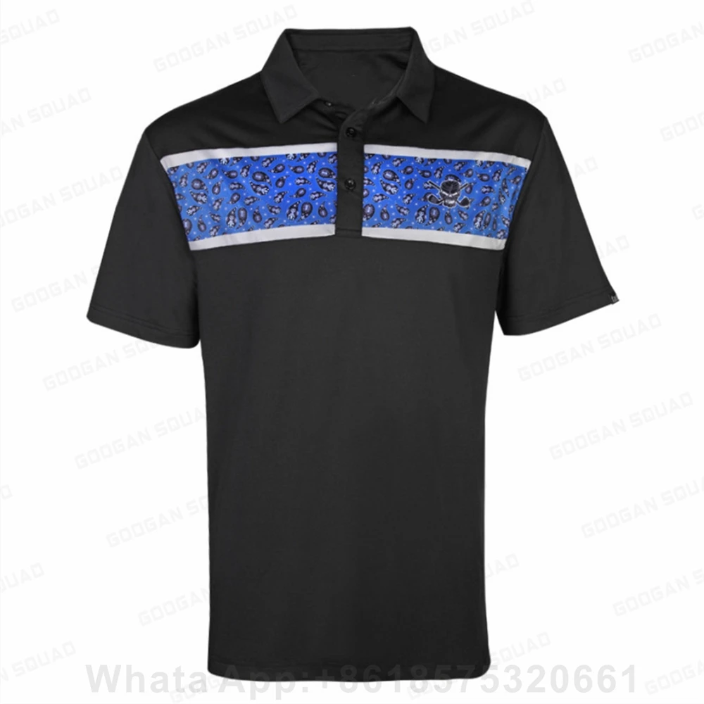 Men's Summer Golf Polo Shirt Short Sleeves Breathable Casual Sports Shirt Wild Shirt Popsicle Tops F1 Racing Plus Size Clothing