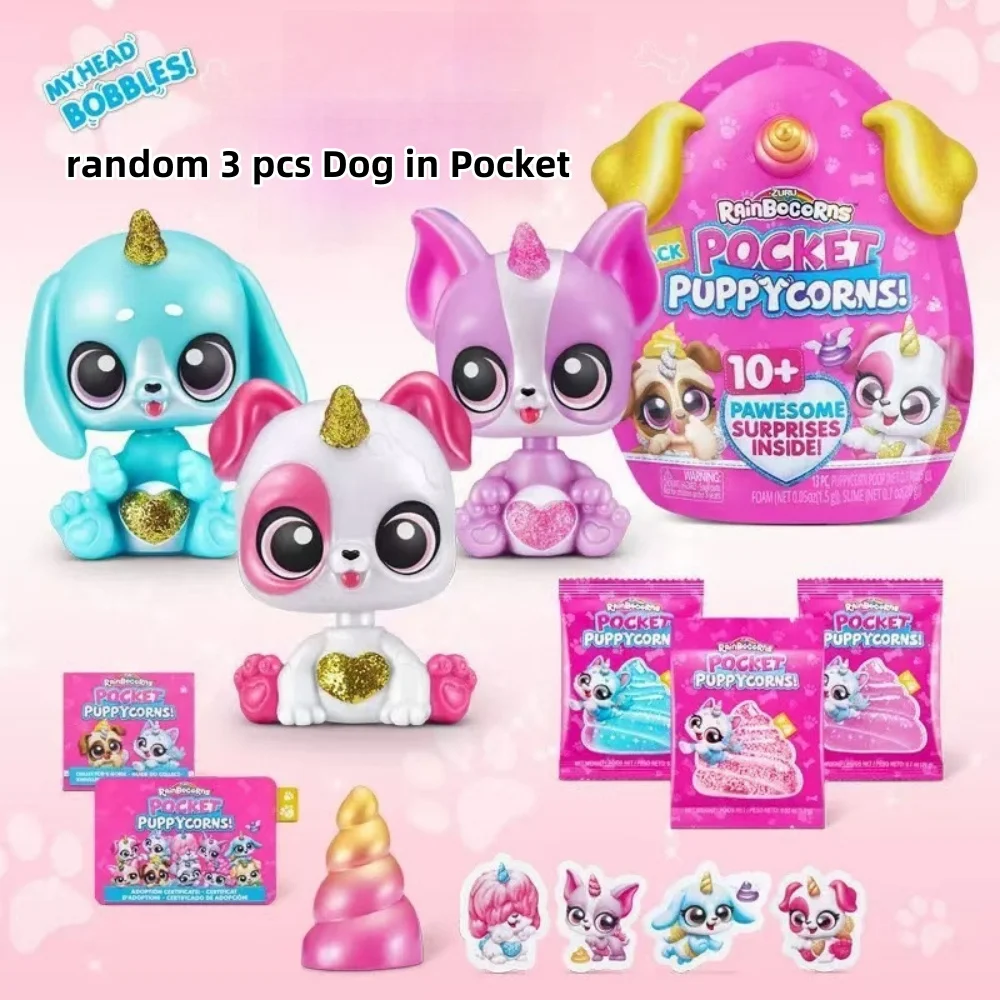 Фото Rainbocorns яйцо карманная собака слепая коробка Puppycorns 10+ потрясающий сюрприз внутри облачная волна волны волшебная мини-качающаяся фигурка кукла детская игрушка №2