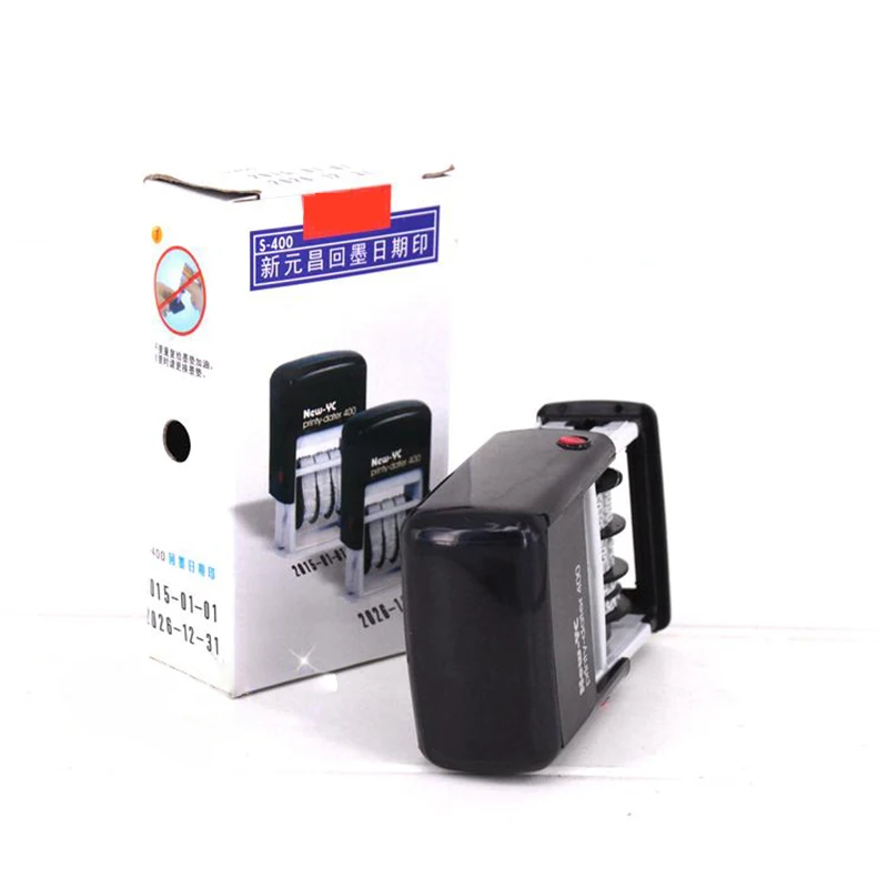 1 шт. винтажные пластиковые металлические штампы с надписями и датой резиновые