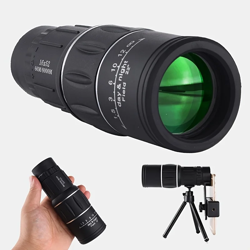 

High Definition 16x52 Monocular Telescope For Bird Watching, Hunting, And Camping