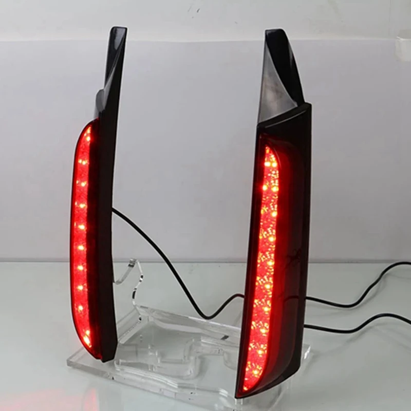 Car Flashing 1 Set LED Reflector Rear Lamp For Toyota Fortuner 2015 - 2020 Light Brake Warning