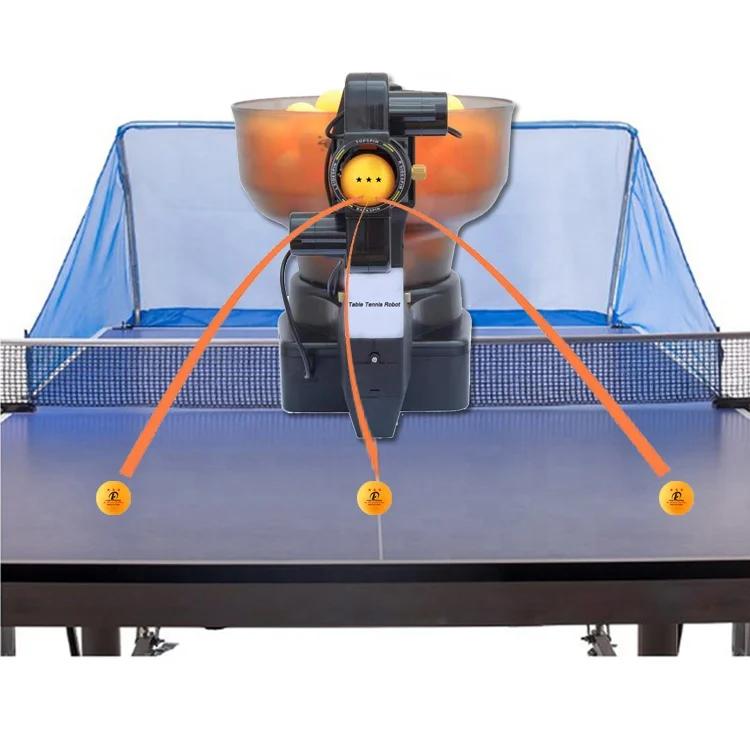 Hot Automatic Ping-Pong Training Robot Wholesale Quality Pingpong Ball Equipment Table Tennis Robot with Catching Net