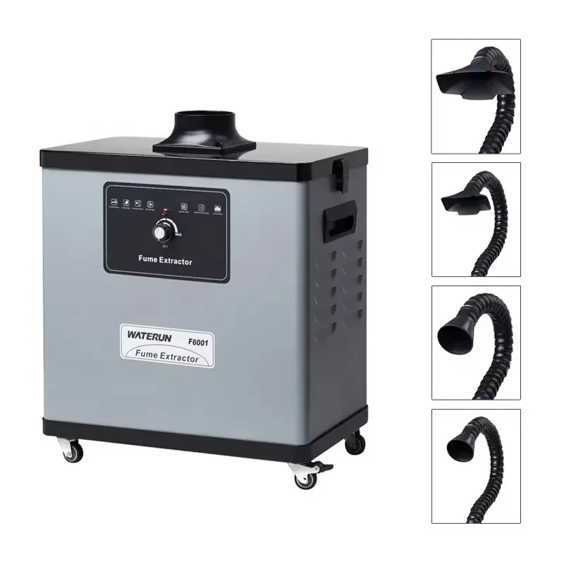 Фото Новое оборудование для очистки воздуха Waterun 210W с мощностью всасывания 310 м³/ч и 3-ступенчатой системой фильтрации для удаления сварочного дыма и паяльных испарений №2