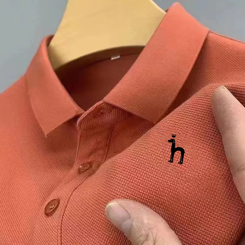 

Golf Wear 2023 Summer Men's Golf Shirt HAZZYS Men's Polo Shirts Comfortable Summer High Quality Lapel Casual Short Sleeve Top