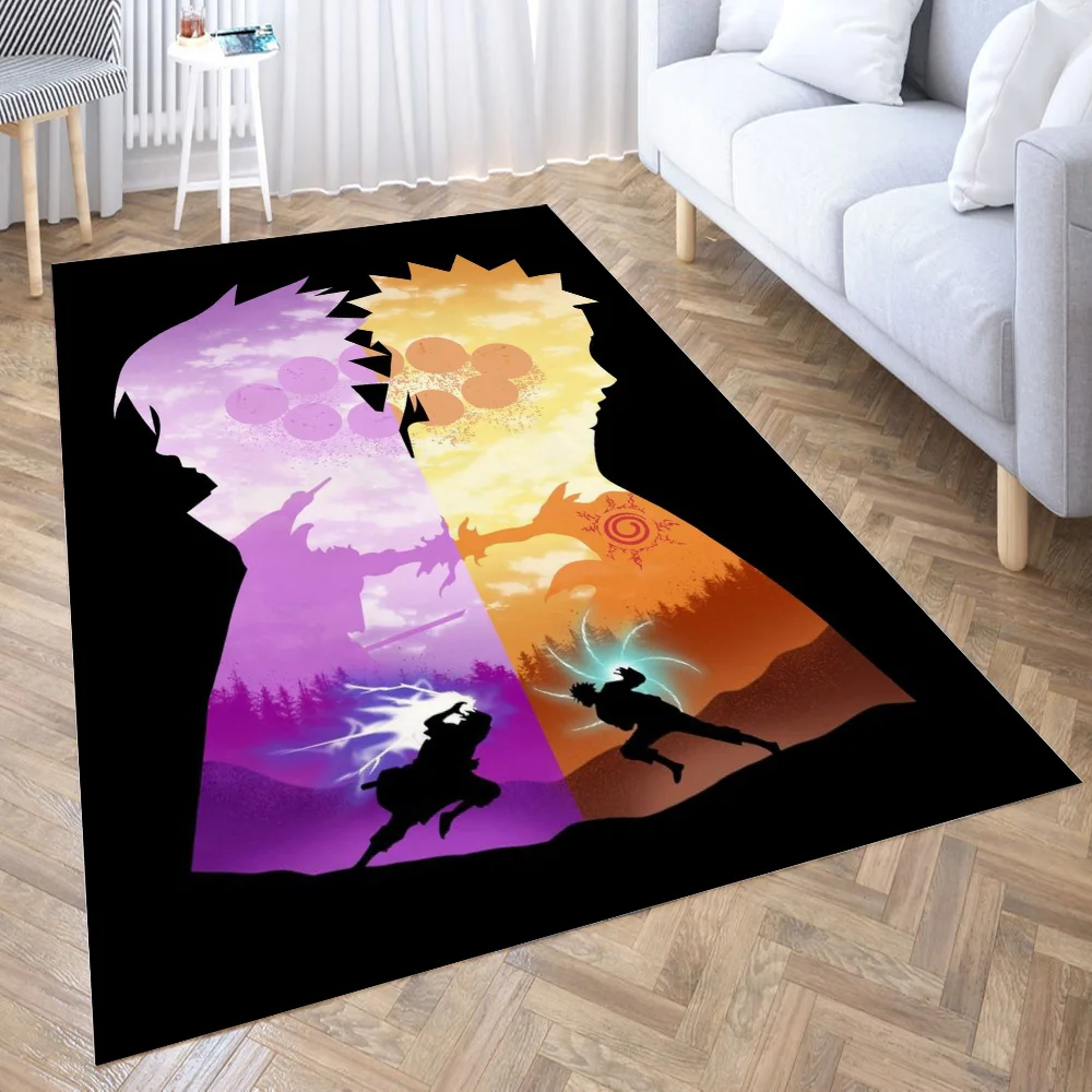 

Narut Sasuke Area Rug for Living Room Floor Mat Carpet for Bedroom Bedside Entrance Doormat Anti-slip Home Decor