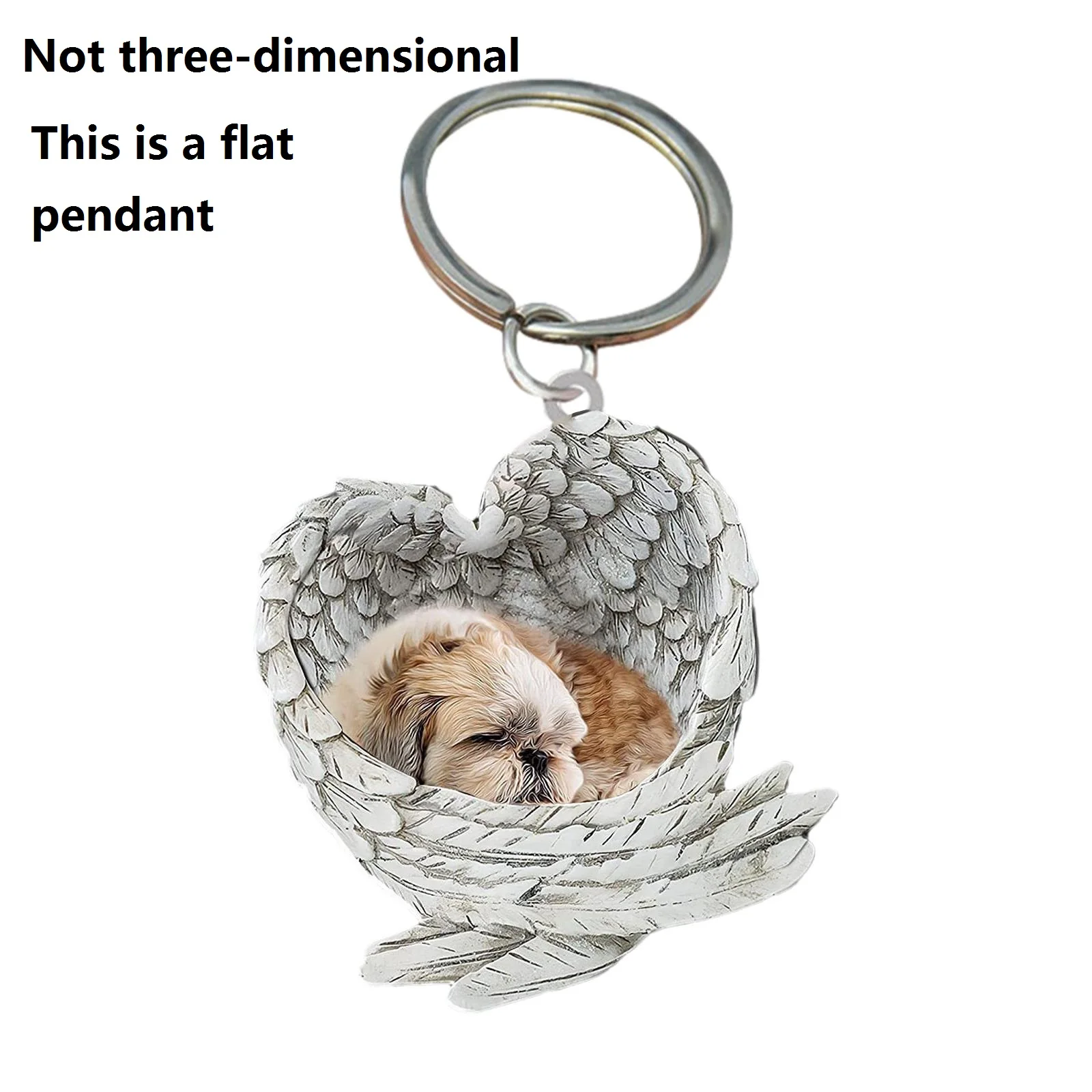 Акриловая подвеска в виде милой собаки ангела брелок для ключей мальчика