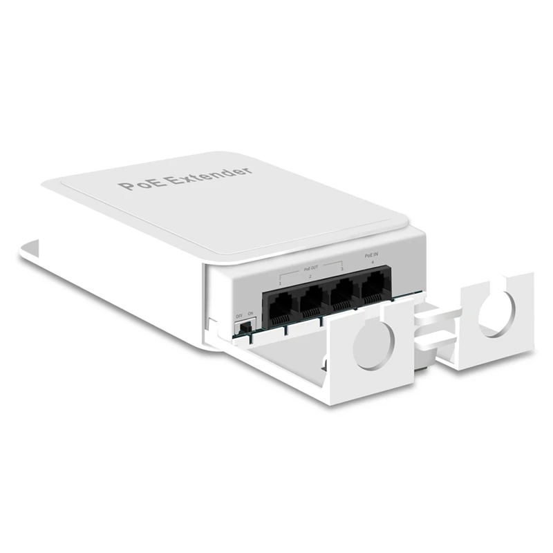 

3 Port POE Extender 10/100Mbps 1 To 3 Network Switch Repeater With IEEE802.3Af Plug&Play For Poe Switch NVR IP Camera Durable