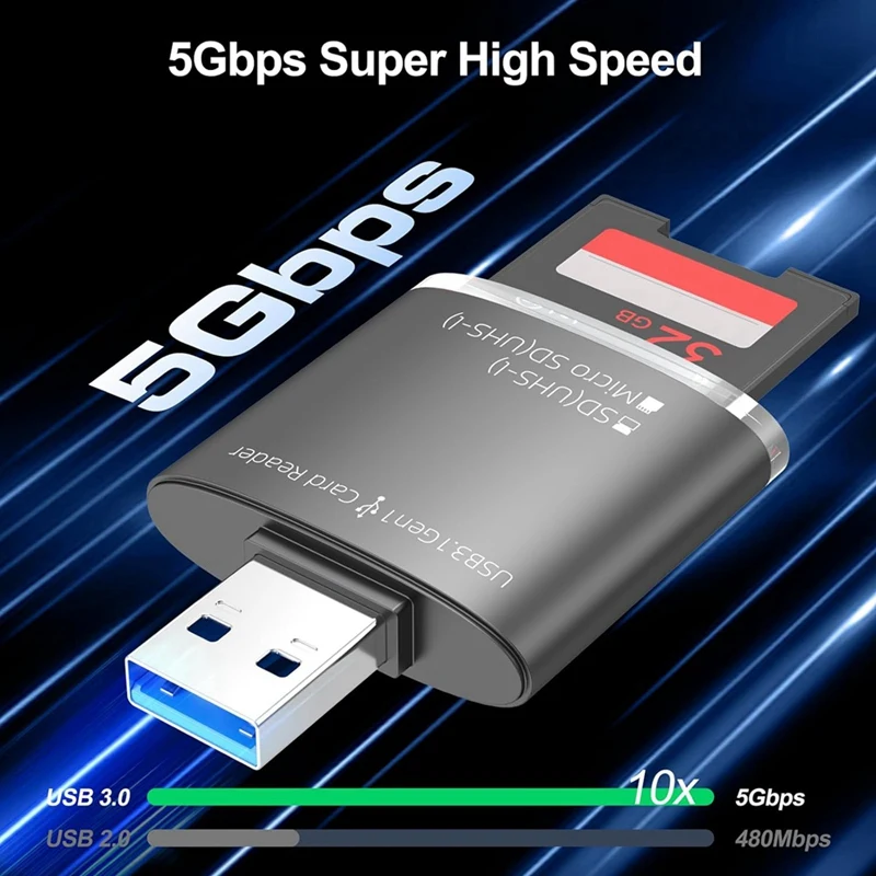 Адаптер 2 в 1 для чтения USB и SD-карт адаптер SD TF-карты на 3 0 поддержка SDHC SDXC MMC