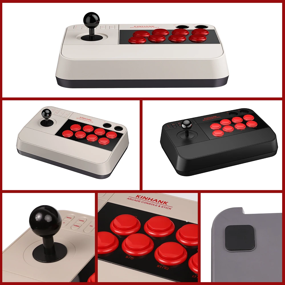 KINHANK Arcade Joystick&Stick Retro Super X Arcade&Stick Fight Stick Game Controller For PS3/PS4/Switch/TV Box/Windows images - 6