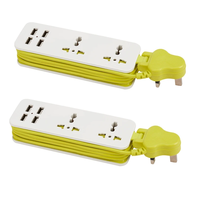 

2 шт., удлинитель с USB-портами для зарядки