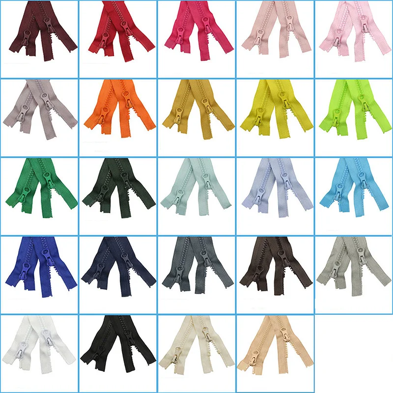 5 # Resin Zipper 2.5 * 40/50/60/70/80/90/100/120 cm Applied in Garment Sewing Process (24 Kinds of Colors) Sewing Accessories images - 6