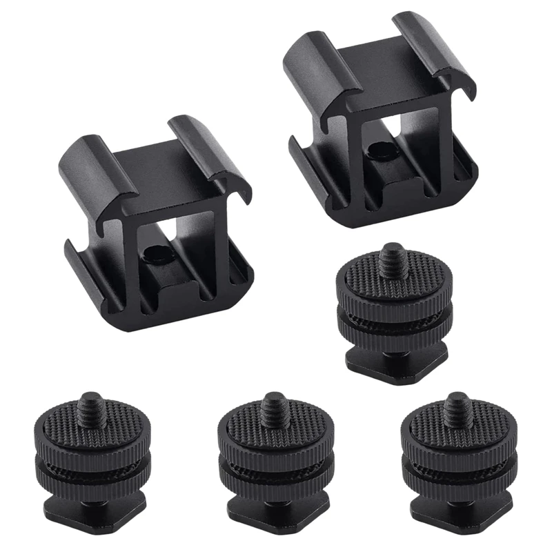 

6Pcs 1/4 Hot Shoe Adapter Screw Adapters For Flashlight Microphone Audio Recorder