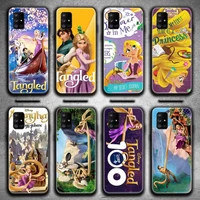 disney tangled phone case for samsung galaxy a52 a21s a02s a12 a31 a81 a10 a30 a32 a50 a80 a71 a51 5g
